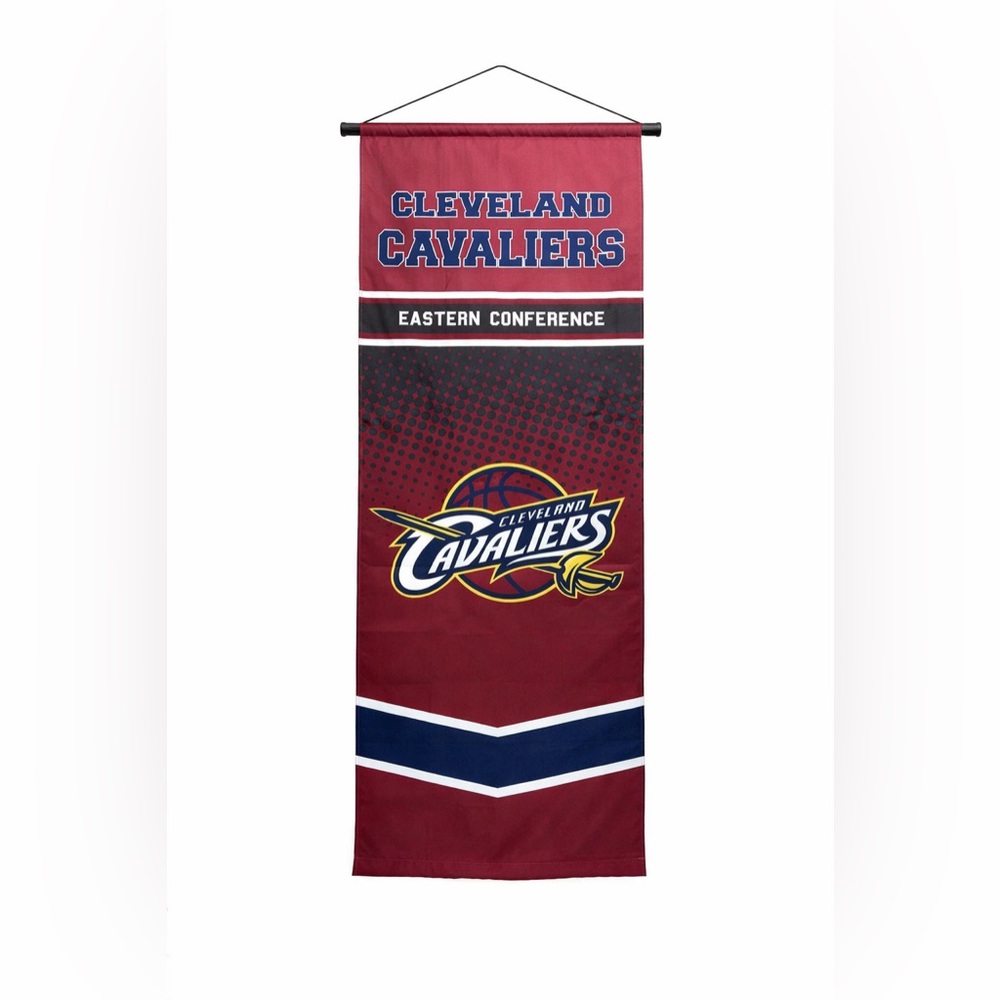 Cleveland Cavaliers Nylon Hanging Banner 18"x45" NBA Eastern Conference 2014